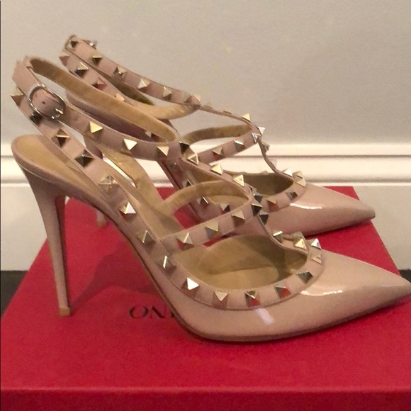NWT! Valentino Nude Heels size 9.5 - Picture 2 of 6